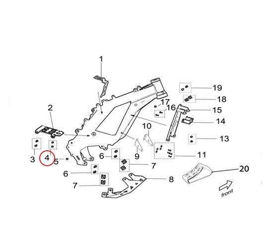 Surron Light Bee X/L1E - Screw B3001 M6*10 (MPC:B3-001-06-010-F0)(Packed in 10s)